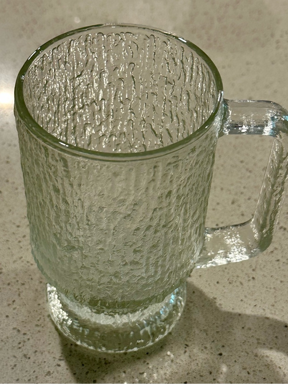 Indiana Glass Textured Clear Mug